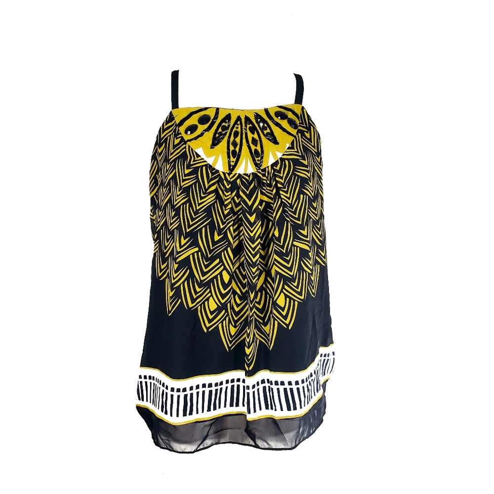 💥CLOSING SALE💥NICOLE MILLER Beaded Flowy Top - Picture 2 of 7